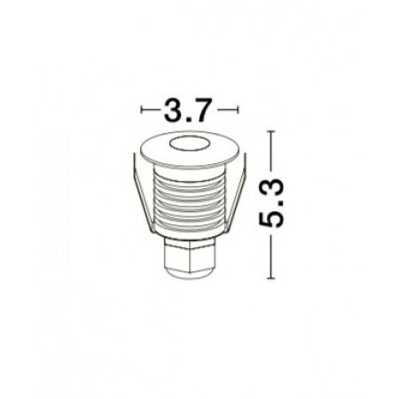 LED Outdoor Recessed Step Lamp BANG  Waterproof IP67 NOVA LUCE