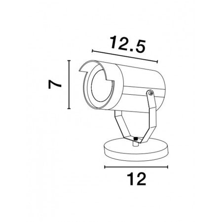 Outdoor Spikes Lamp KIMIKO IP54 NOVA LUCE