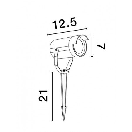 Outdoor Spikes Lamp KIMIKO IP54 NOVA LUCE