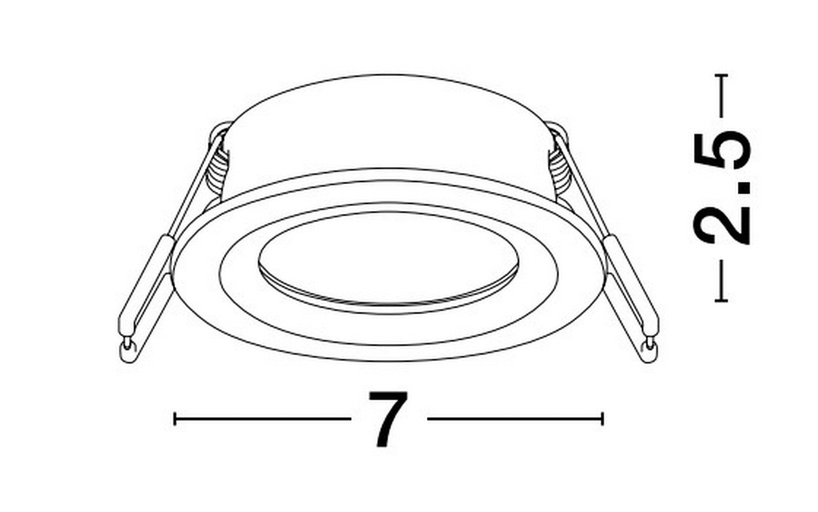 Downlight Recessed Spots GU10 HAP NOVA LUCE