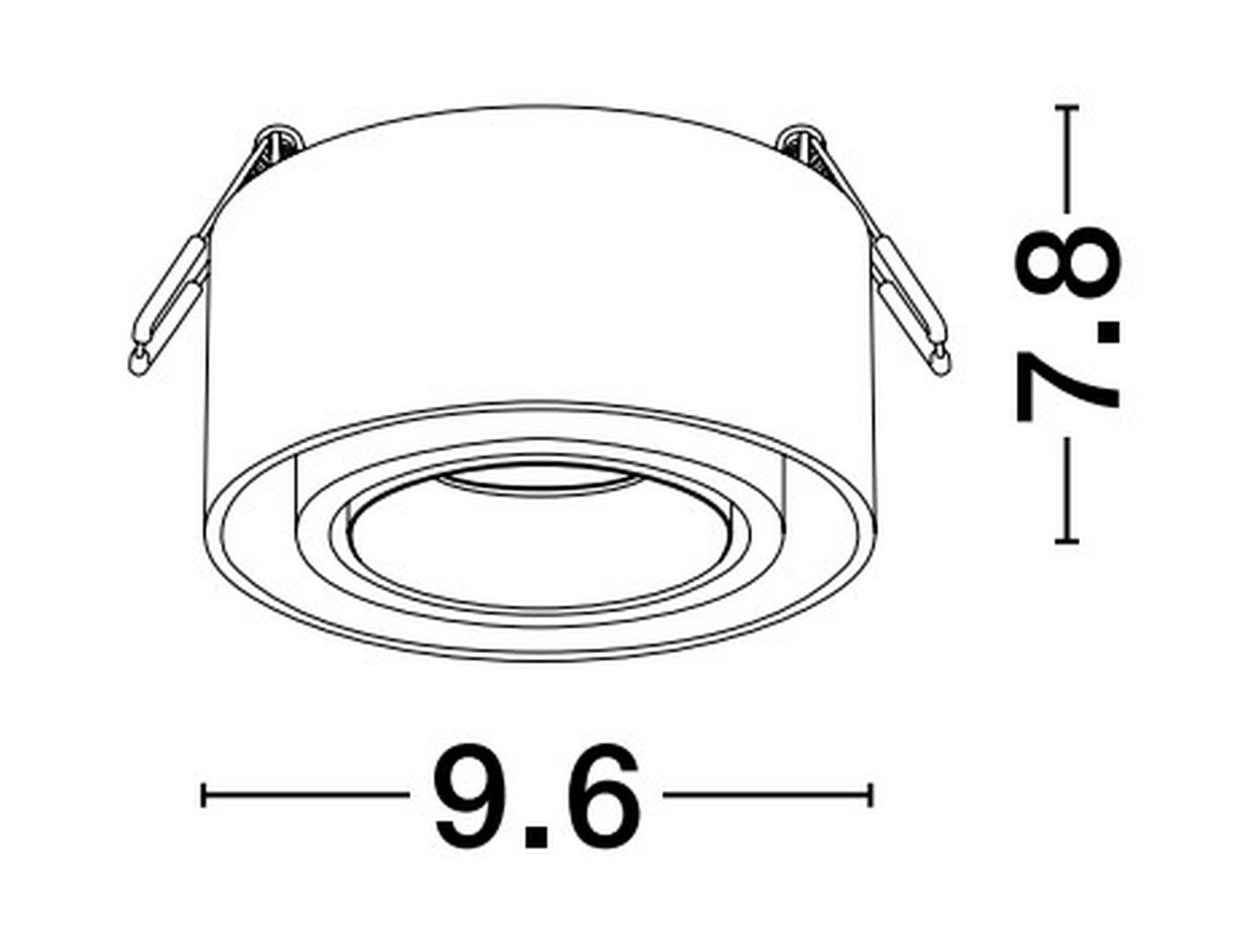 Downlight Recessed Spots GU10 BROOK NOVA LUCE