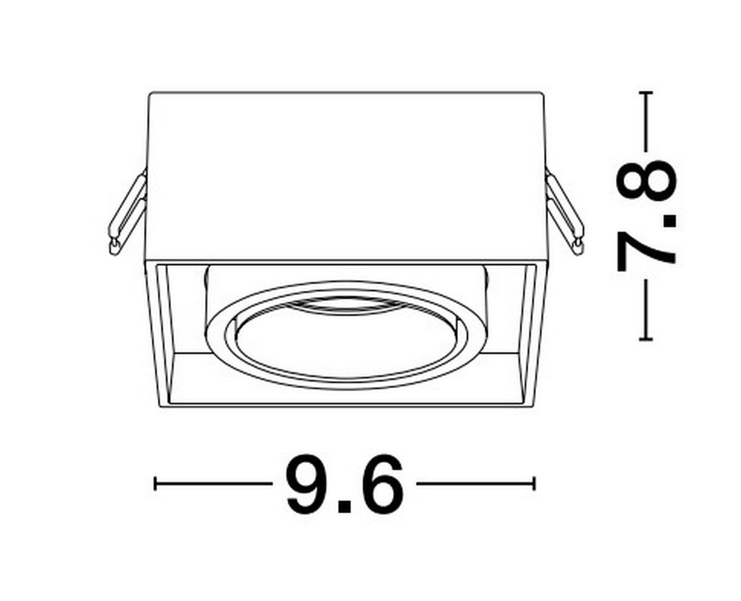 Downlight Recessed Spots GU10 BROOK NOVA LUCE