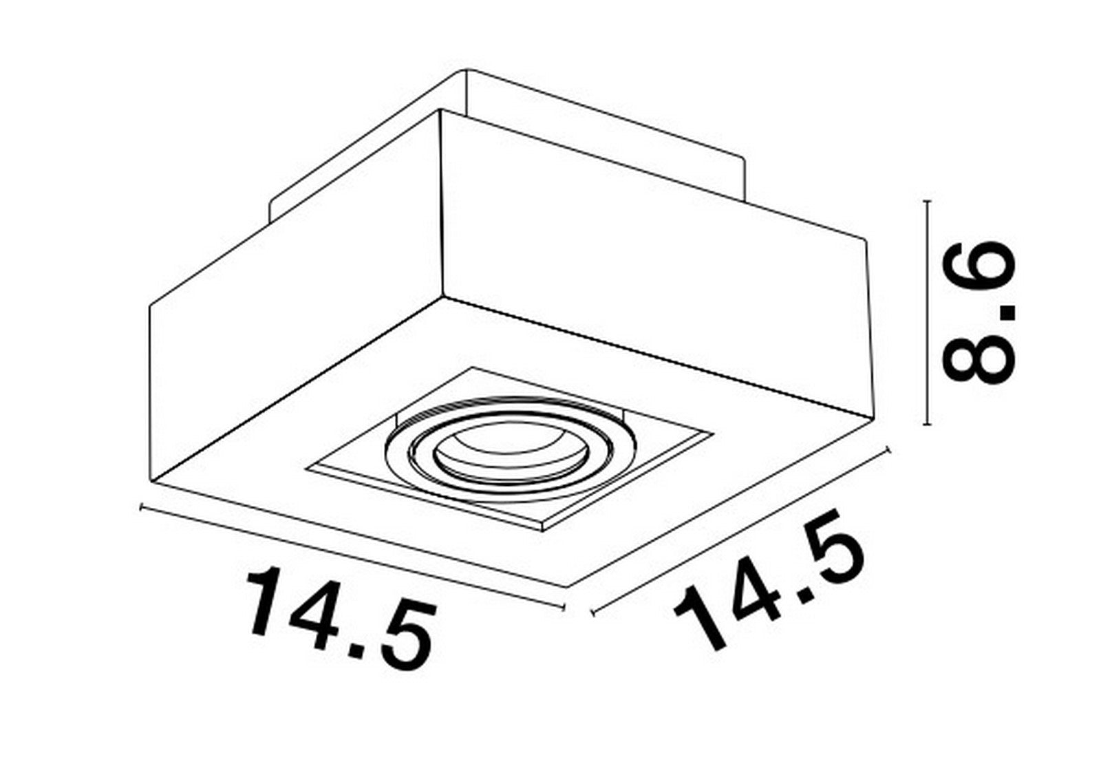 Surface Downlight GU10 ROBIN Nova Luce