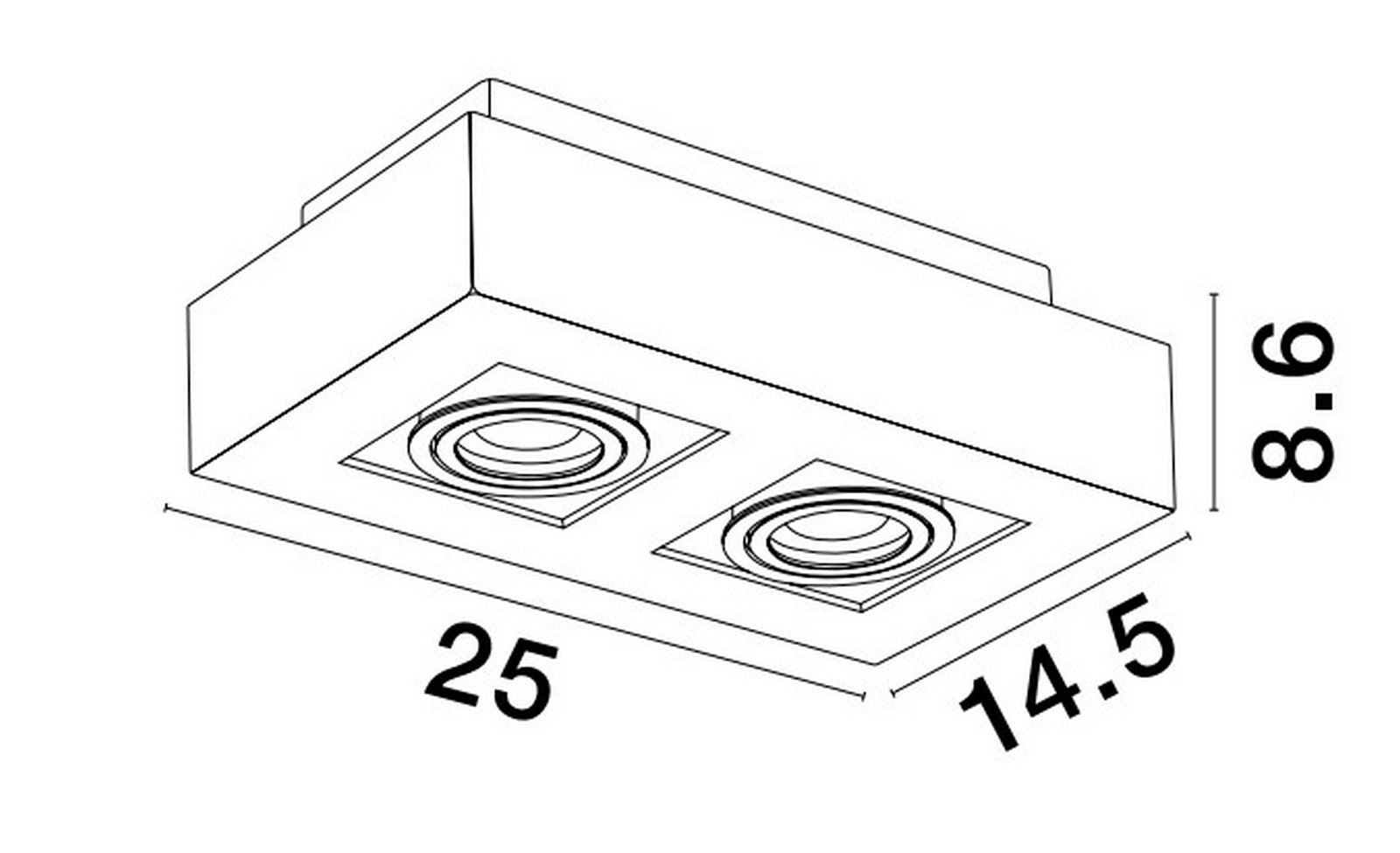 Surface Downlight GU10 ROBIN Nova Luce