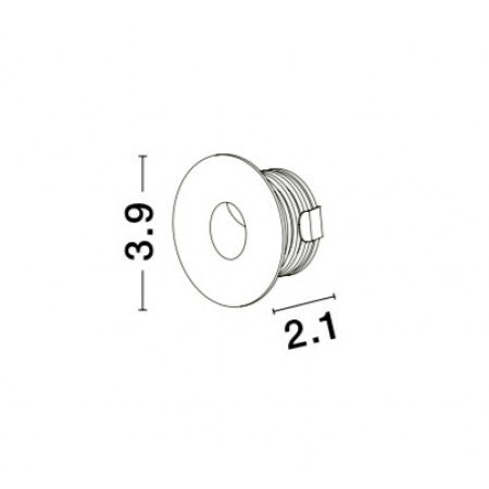 LED Outdoor Step Recessed Lamp PASSAGIO IP54 NOVA LUCE