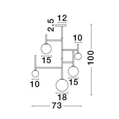 Modern Ceiling Lamp G9 LICATO NOVA LUCE