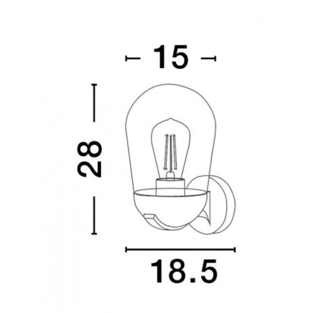 Outdoor Lamp OMIKA IP54 NOVA LUCE