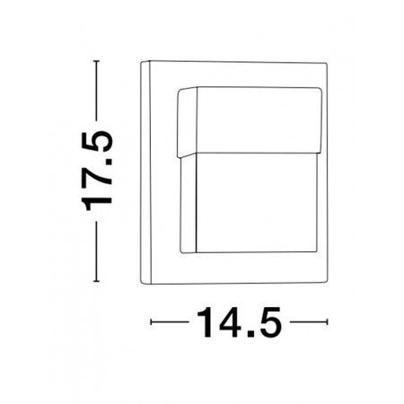 LED Outdoor Wall Lamp LETO IP65 NOVA LUCE