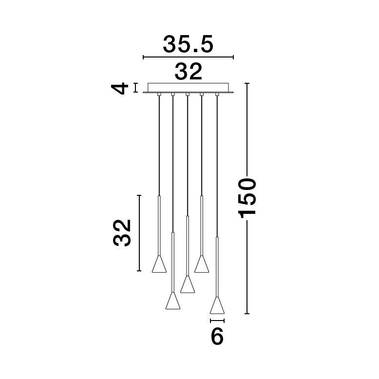 LED Modern Pendant Lamp NET Triac Dimmable NOVA LUCE