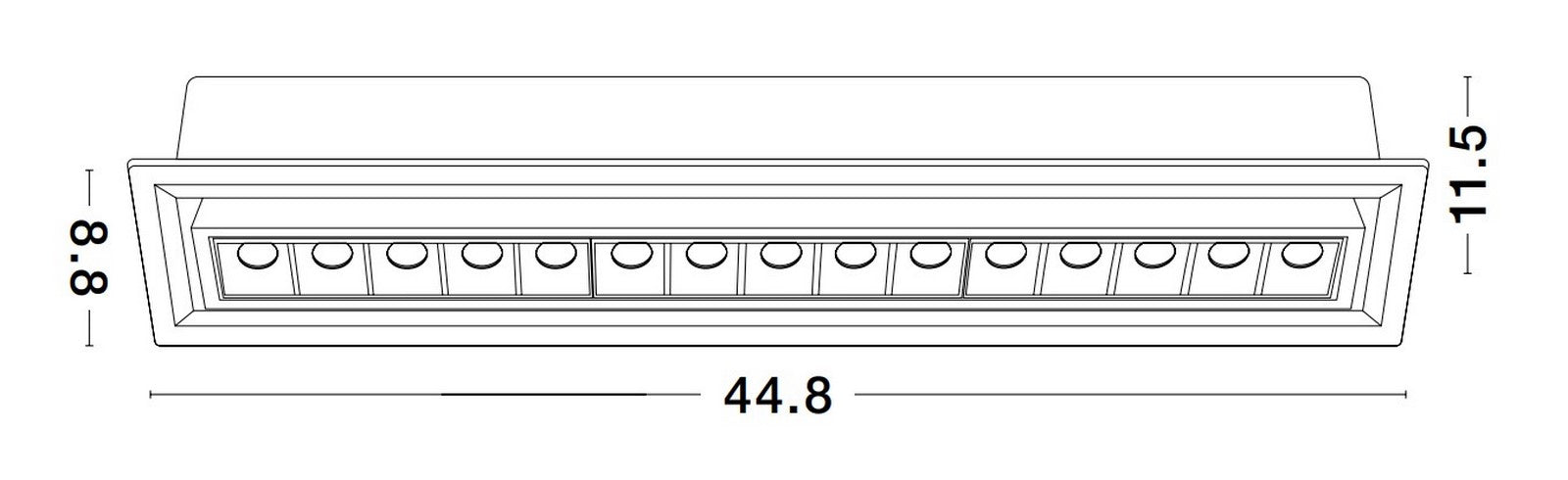 LED Downlight Recessed Spots CANTIA NOVA LUCE