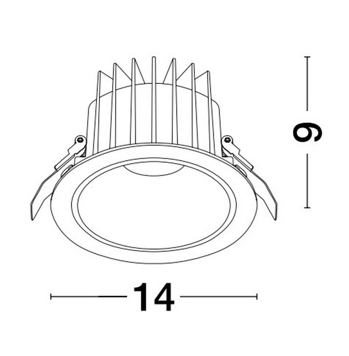 LED Downlight Recessed Spots BRADY IP67 NOVA LUCE