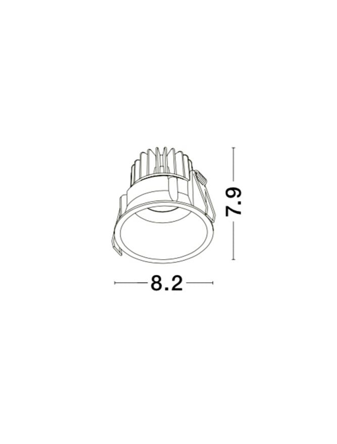 LED Downlight Recessed Spots SELENE IP54 NOVA LUCE