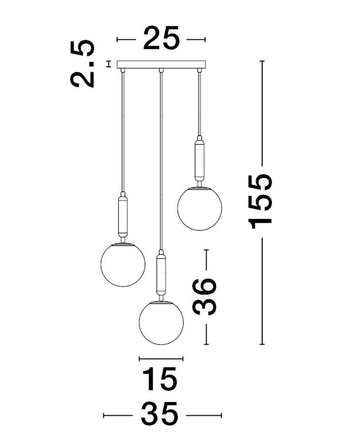 Modern Pendant Lamp   MONET NOVA LUCE