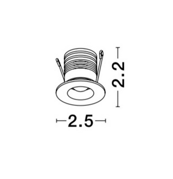 LED Downlight Recessed Spots TINY IP44 NOVA LUCE