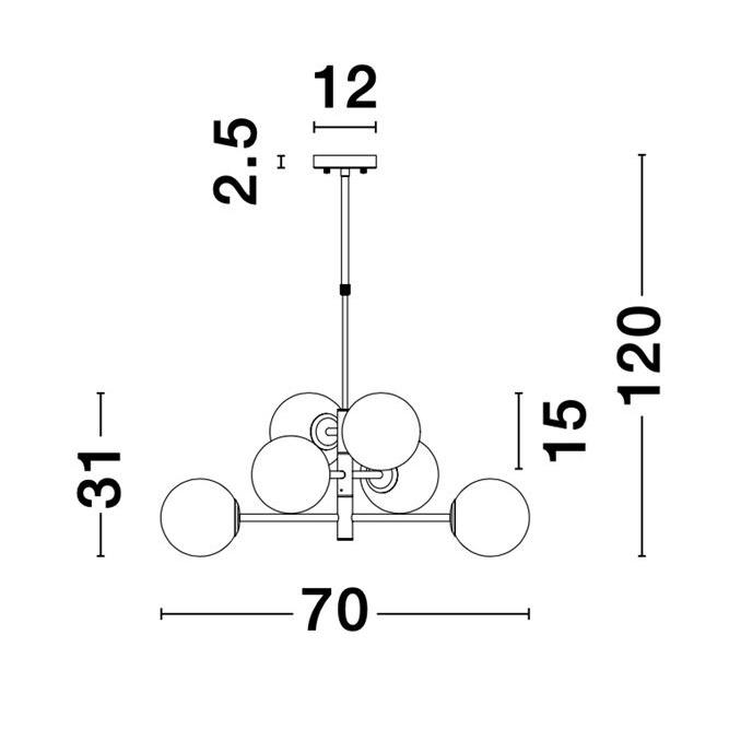 Modern Pendant Lamp   IMPERO NOVA LUCE