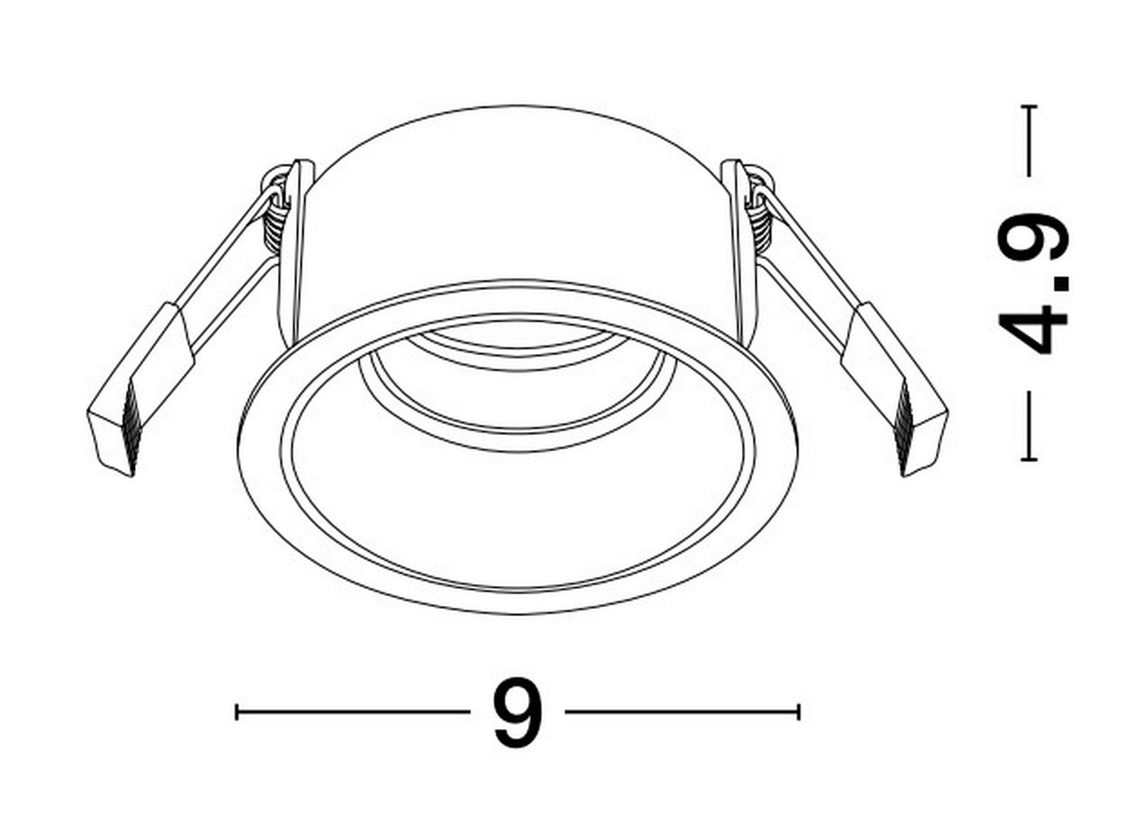 Downlight Recessed Spots GU10 REINA NOVA LUCE