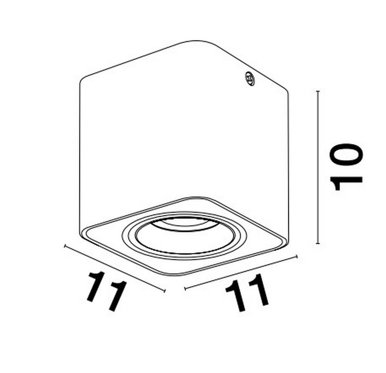 Surface Downlight GU10 NAMI Nova Luce