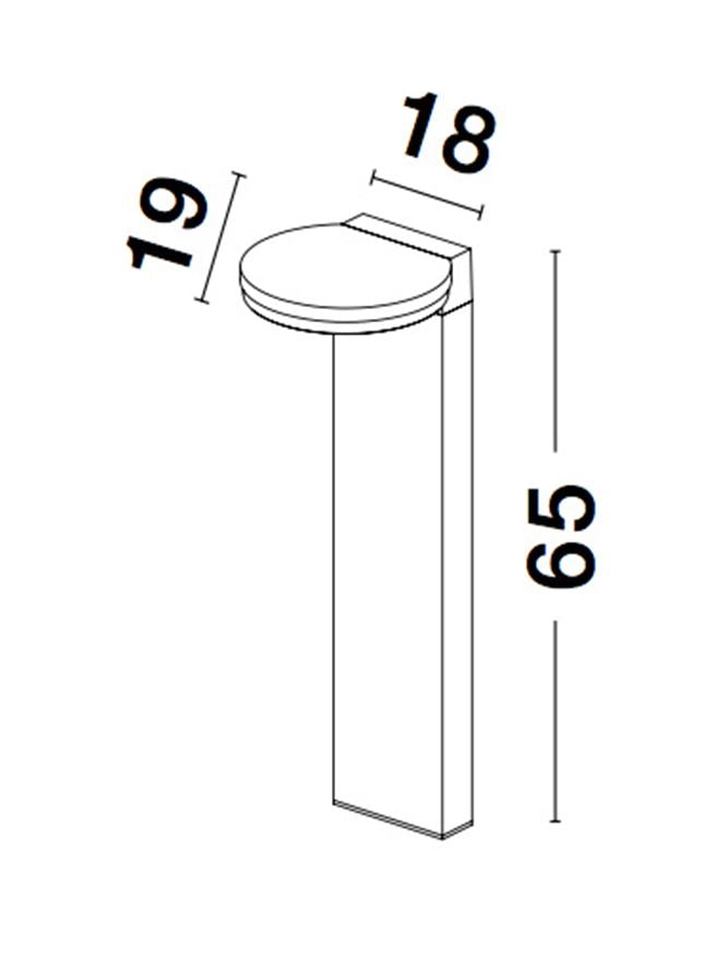 LED Outdoor Lamp POSEN IP65 NOVA LUCE