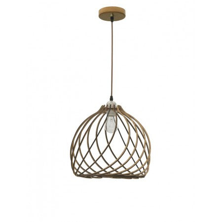 Pendant Natural Wood Lamp ADANA  NOVA LUCE