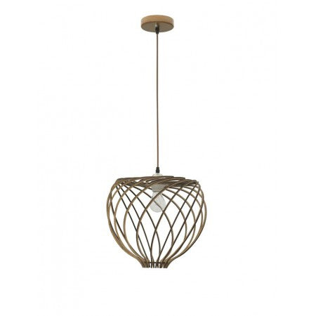 Pendant Natural Wood Lamp ADANA  NOVA LUCE