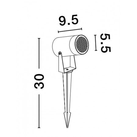 Outdoor Spikes Lamp DESTRY IP54 NOVA LUCE