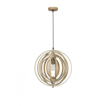 Pendant Natural Wood Lamp ASCO  NOVA LUCE