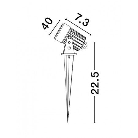 LED Outdoor Spikes Lamp CALIXIP65 NOVA LUCE