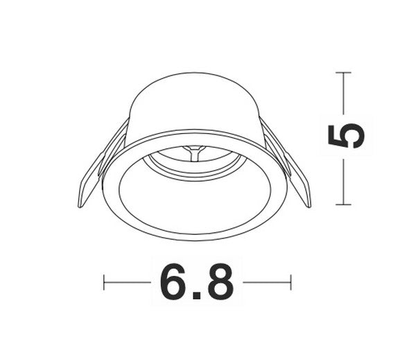 Downlight Recessed Spots GU10 HAP NOVA LUCE