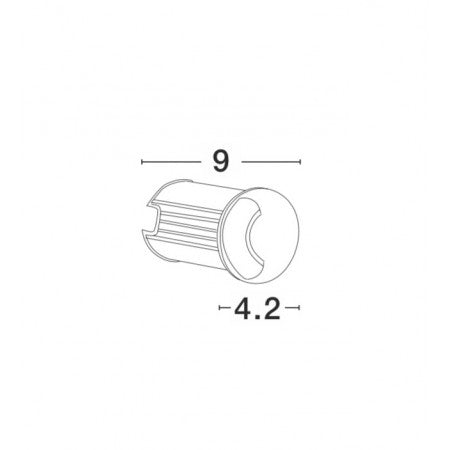 LED Outdoor Recessed Step Lamp BANG  Waterproof IP67 NOVA LUCE