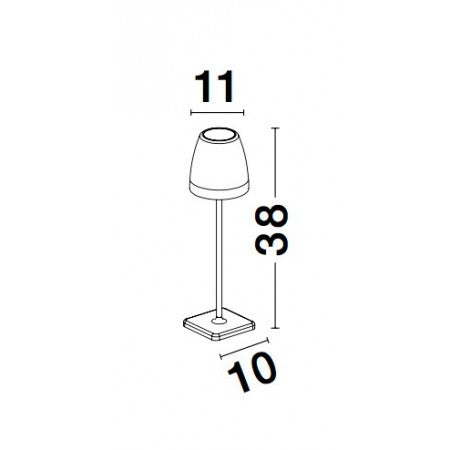 LED Outdoor Portable Lamp COLT IP54 NOVA LUCE