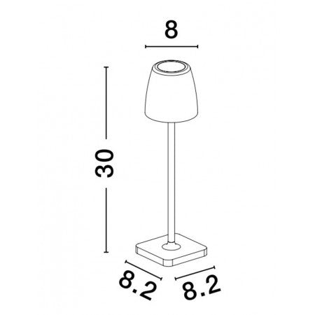 LED Outdoor Portable Lamp COLT IP54 NOVA LUCE