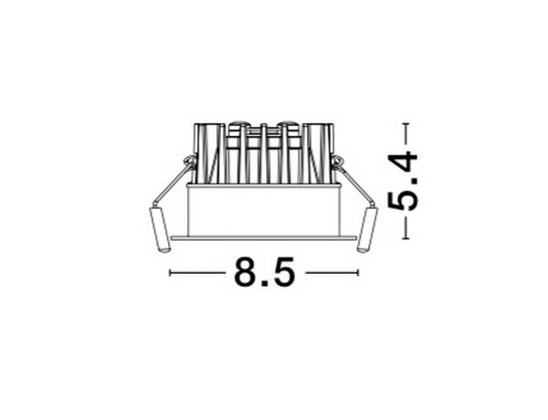 LED Downlight Recessed Spots BLADE IP65 NOVA LUCE