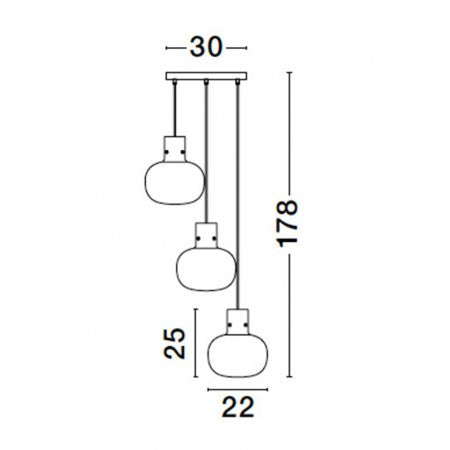 Modern Pendant Lamp   CINZIA E 27 NOVA LUCE