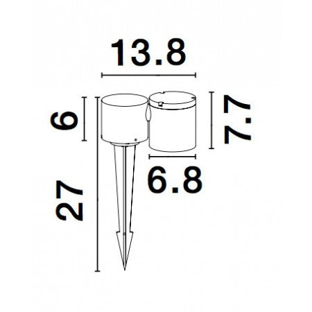 Outdoor  Lamp FOCUS 1xGU10  IP54 NOVA LUCE