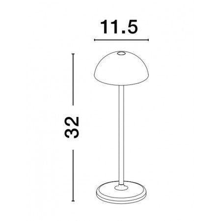 LED Outdoor Portable Lamp ROSE IP54 NOVA LUCE