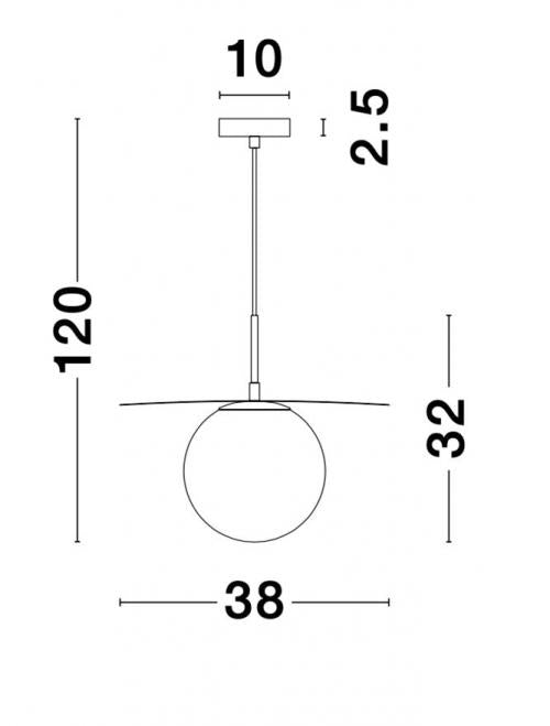 Modern Pendant Lamp   OBBIT/INDIGO NOVA LUCE