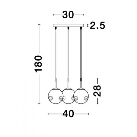 Modern Pendant Lamp  SPADA NOVA LUCE