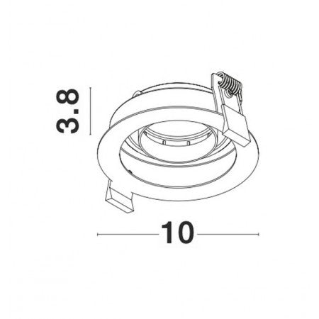 Downlight Recessed Spots GU10 CEDI  NOVA LUCE