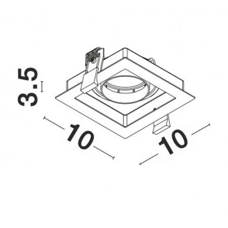 Downlight Recessed Spots GU10 CEDI  NOVA LUCE