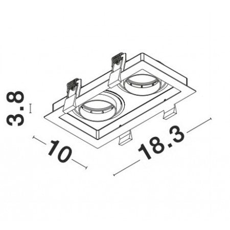 Downlight Recessed Spots GU10 CEDI  NOVA LUCE