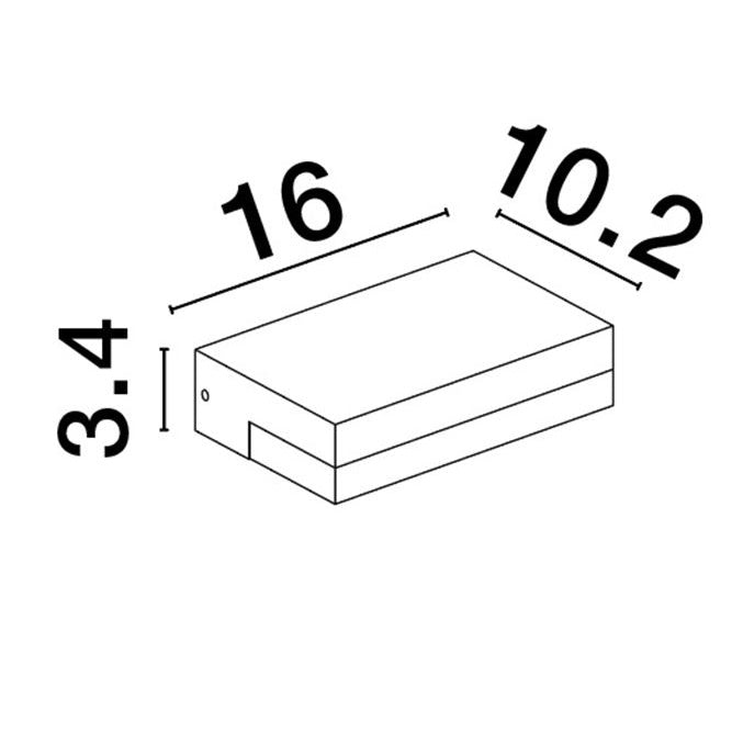 LED Outdoor Wall Lamp PURE IP65 NOVA LUCE