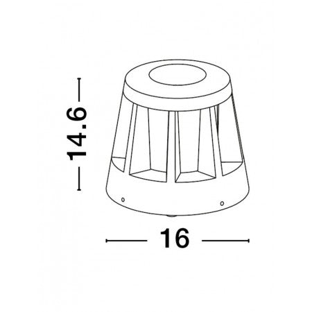 LED Outdoor Lamp STARK IP65 NOVA LUCE