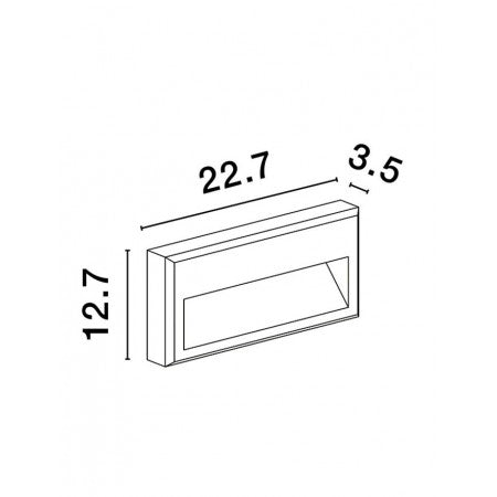 LED Outdoor Step Lamp RIO IP65 NOVA LUCE