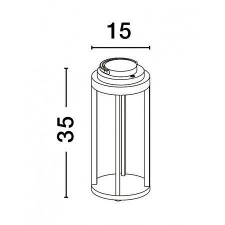 LED Outdoor Portable Lamp MOCHA IP54 NOVA LUCE