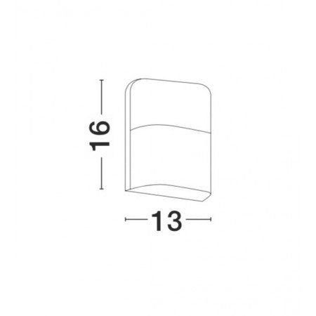 LED Outdoor Wall Lamp DROPLET IP65 NOVA LUCE