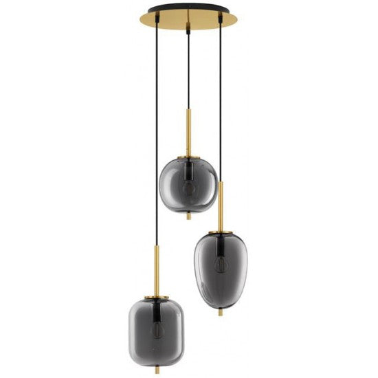 Modern Pendant Lamp  LATO  E14/E27 NOVA LUCE-SMOKY GLASS