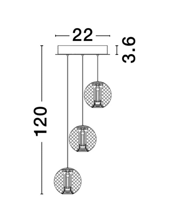 LED Modern  Lamp BRILLANTE Triac Dimmable NOVA LUCE