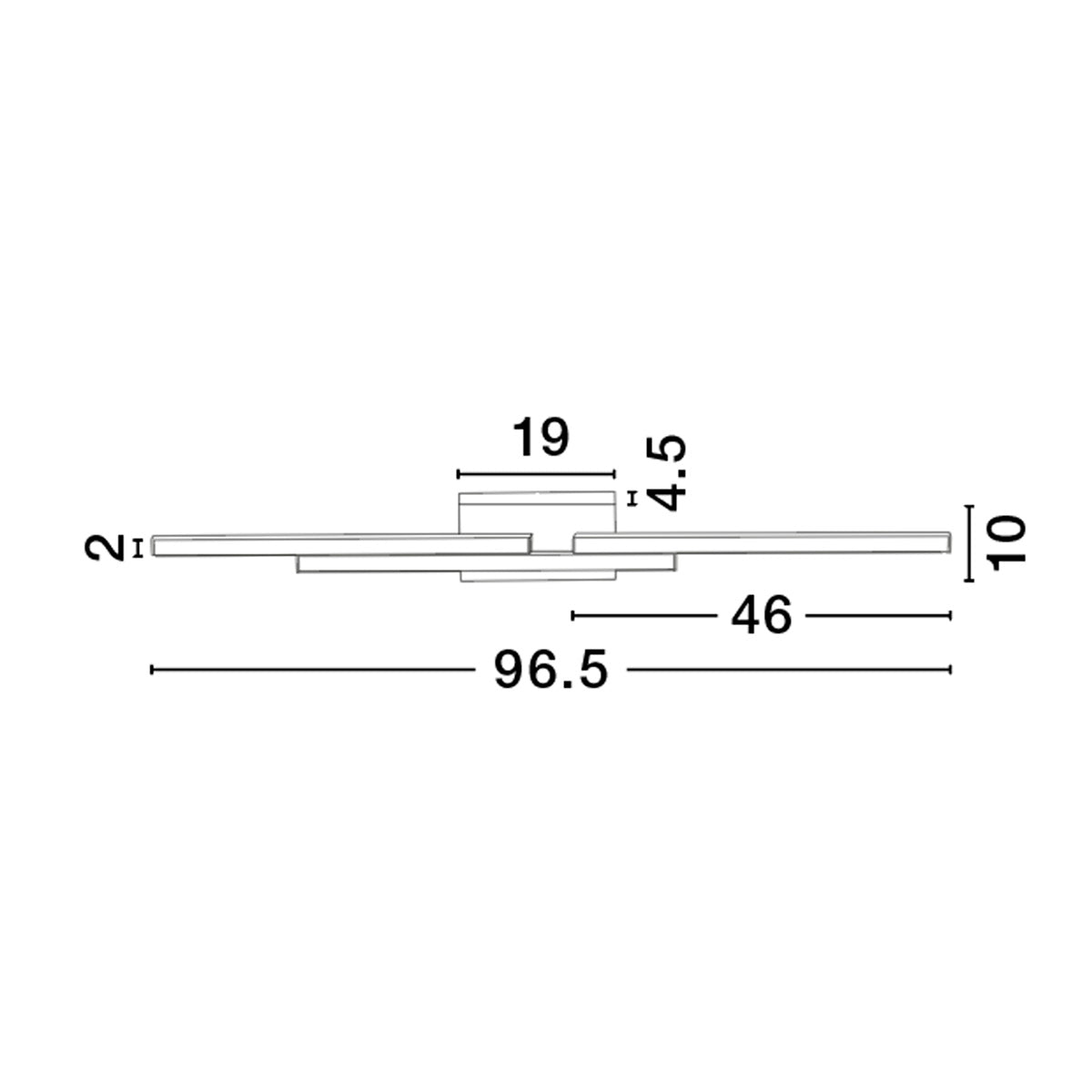 LED Modern Wall Lamp CHART IP44 NOVA LUCE