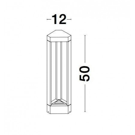 LED Outdoor Lamp PAX IP54 NOVA LUCE