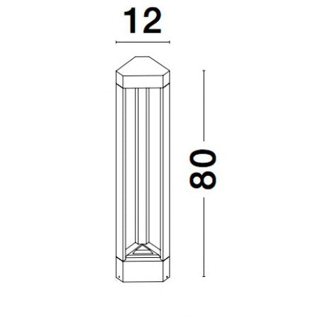 LED Outdoor Lamp PAX IP54 NOVA LUCE